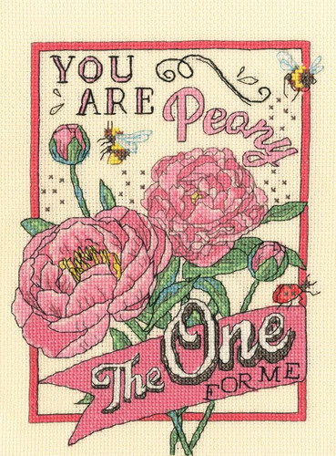 Peony The One Cross Stitch Kit by Bothy Threads