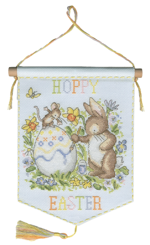 Hoppy Easter Cross Stitch Kit by Bothy Threads