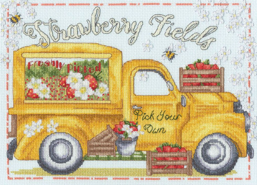 Strawberry Fields Cross Stitch Kit by Bothy Threads