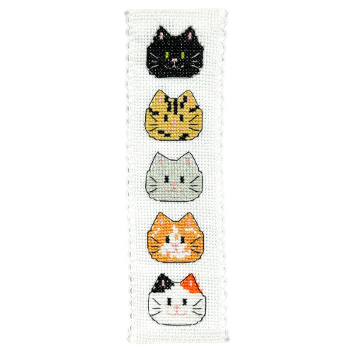 Kitty Cat Bookmark Cross Stitch Kit by Crafty Kit