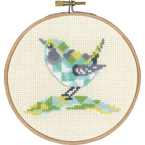 Wren Counted Cross Stitch Kit By Permin