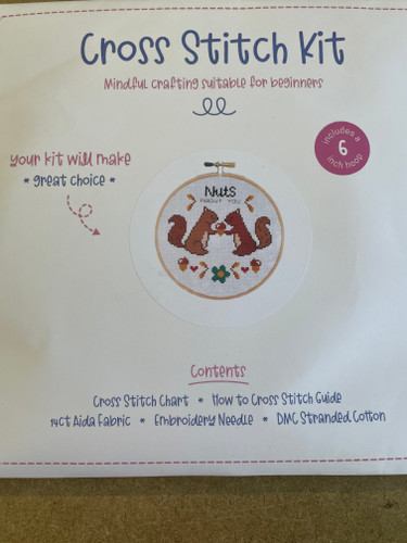Nuts About You Counted Cross Stitch Kit by Sew Sophie