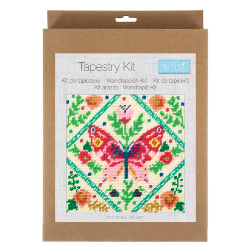 Half Stitch / Tapestry Kit: Floral Butterfly By Trimits