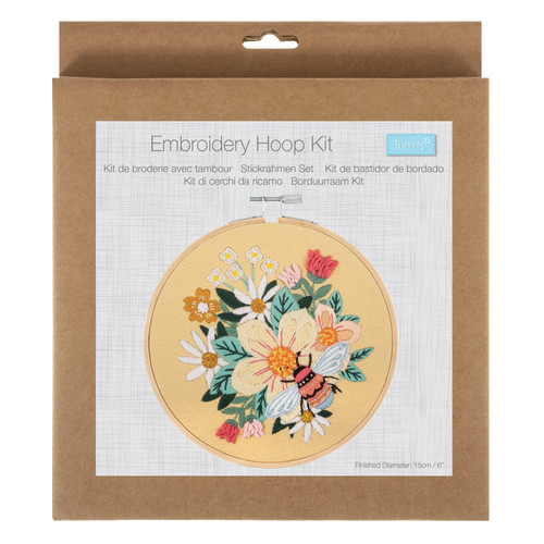 Embroidery Kit with Hoop: Buzzy Bee By Trimits