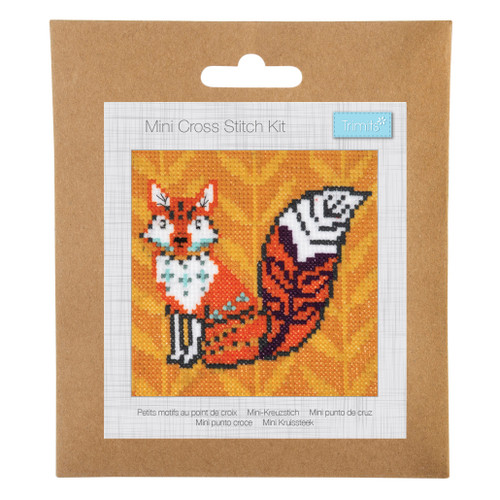 Mini Fox Counted Cross Stitch Kit by Trimits