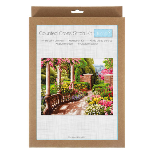 Extra Large Peace Garden Counted Cross Stitch Kit by Trimits