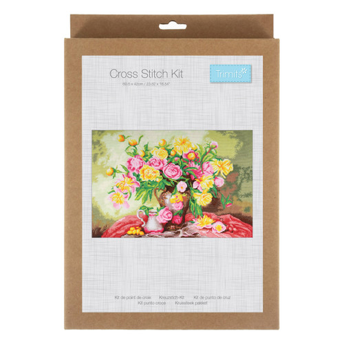 Roses Extra Large Cross stitch Kit by Trimits