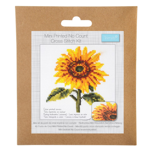Sunflower Printed Cross Stitch Kit by Trimits