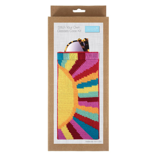 Half Stitch / Tapestry Kit: Stitch Your Own Glasses Case: Sunshine