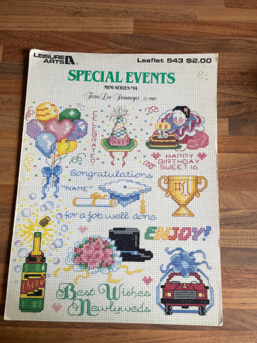 Special Events Cross Stitch Chart by Leisure Arts