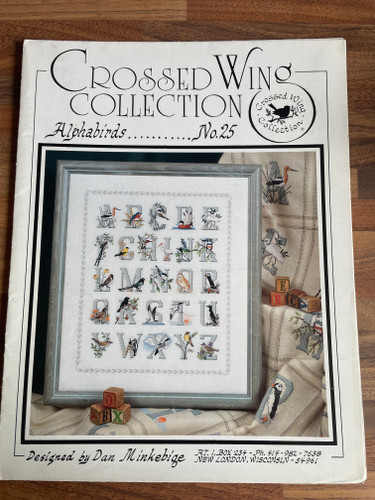 Crossed Wings: Alphabirds Cross Stitch Chart by Dan Minkebige