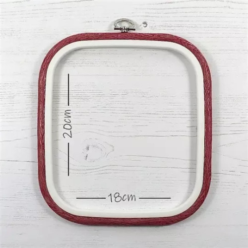 Nurge Flexi Hoops Square - Red Grain 180 x 200mm (7 x 8")
