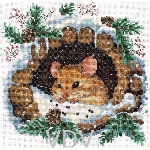 The Little Mouse Counted Cross Stitch Kit By VDV