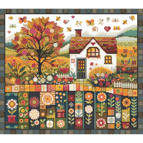 Autumn Patterns Counted Cross Stitch Kit by Andriana
