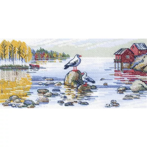 By The Lake Counted Cross Stitch Kit by Riolis