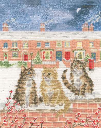 Snow Is Glistening Counted Cross Stitch Kit by Bothy Threads