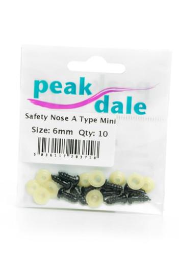 Safety Nose A Type Mini 6mm Pack of 10