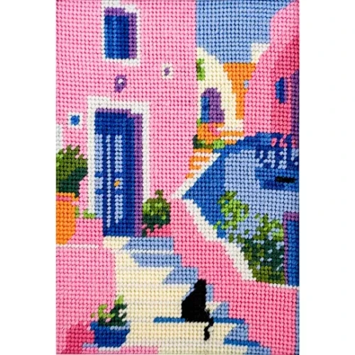 Mediterranean Stairway  Tapestry Kit By Milpoint
