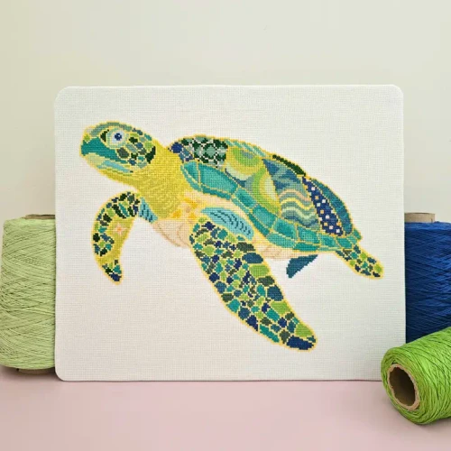 Mandala Sea Turtle Cross Stitch Kit by Meloca Designs
