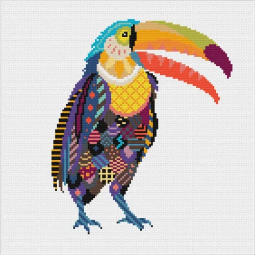Mandala Toucan Cross Stitch Kit by Meloca Designs