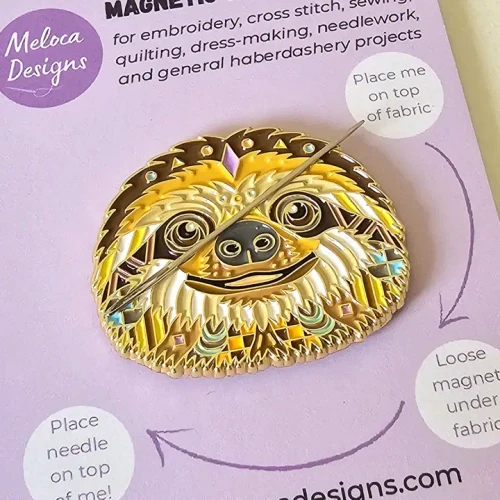 Mandala Sloth Needle Minder by Meloca Designs