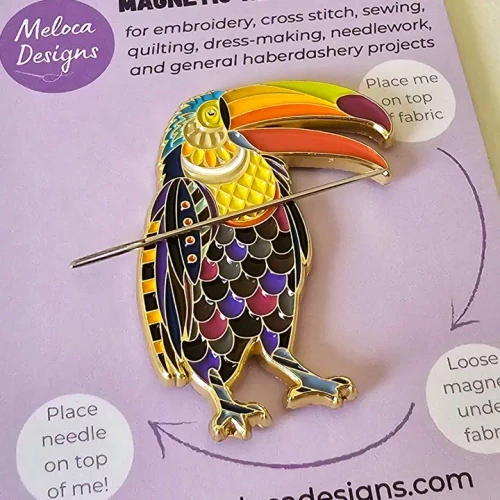 Mandala Toucan Needle Minder by Meloca Designs
