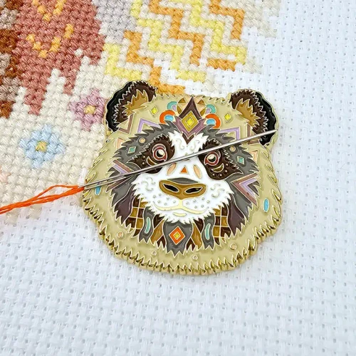 Mandala Panda Needle Minder by Meloca Designs