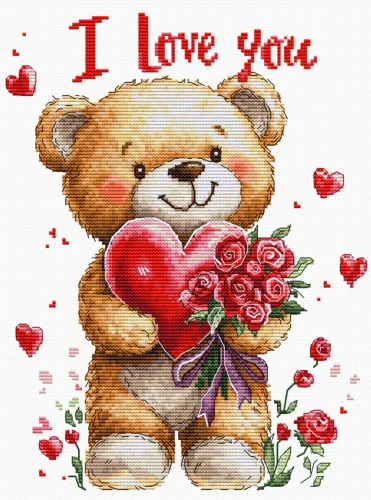 Bouquet of Love Cross Stitch Kit By Luca S