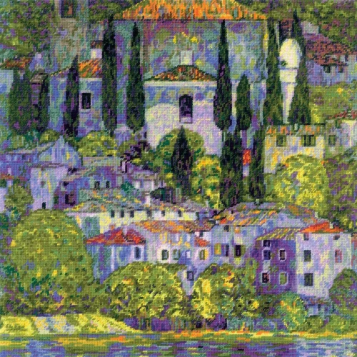 Landscape with Cypresses Counted Cross Stitch Kit by Riolis
