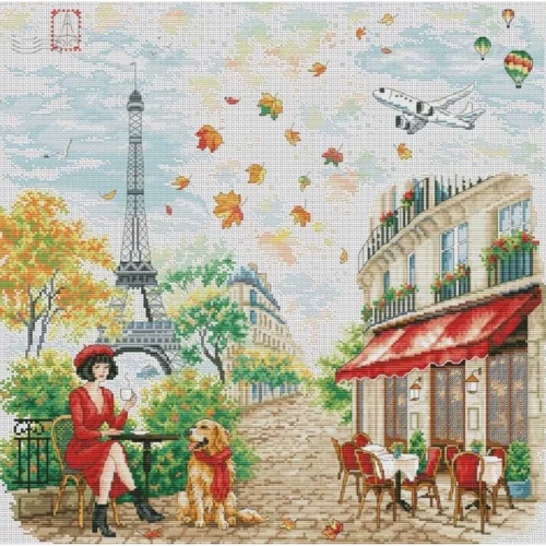 A Walk Through Paris Counted Cross Stitch Kit By VDV