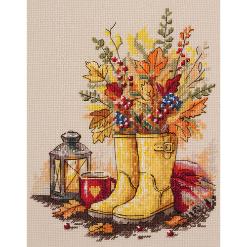As the Rain Falls Counted Cross Stitch Kit by Abris Art