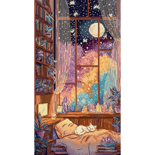 Crystal Moonlight Counted Cross Stitch Kit by Letistitch