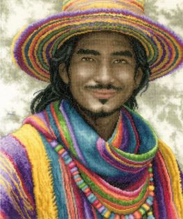 Smile in Colour Counted Cross Stitch Kit By Lanarte