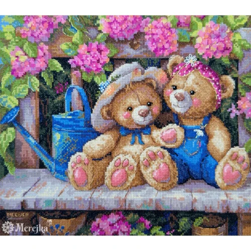 Garden Friends Counted Cross Stitch Kit by Merejka