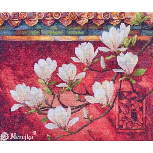 Magnolia Counted Cross Stitch Kit by Merejka