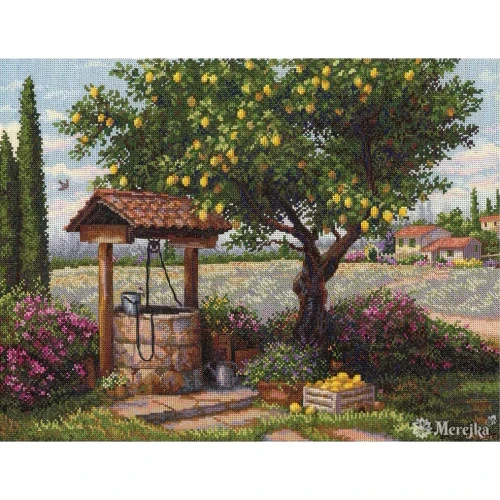 Under the Lemon Tree Counted Cross Stitch Kit by Merejka