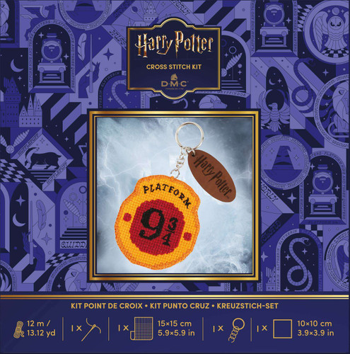 Harry Potter - Platform Keyring Cross stitch Kit By DMC
