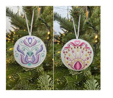 Christmas Baubles Freestyle Embroidery Kit By VDV