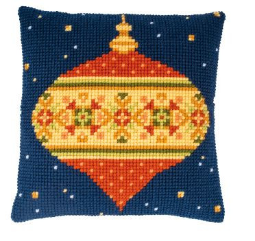 Nordic Bauble Cushion Chunky Printed Cross Stitch Kit  By Vervaco