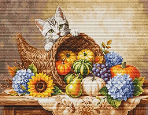 Autumn Harvest Cross Stitch Kit  By Luca-S