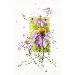Echinacea Cross Stitch Kit By Magic Needle