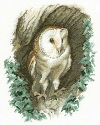 Barn Owl Cross Stitch Kit By Heritage