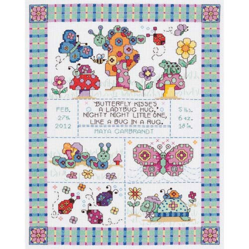 Bug In A Rug Cross Stitch Kit By Janlynn