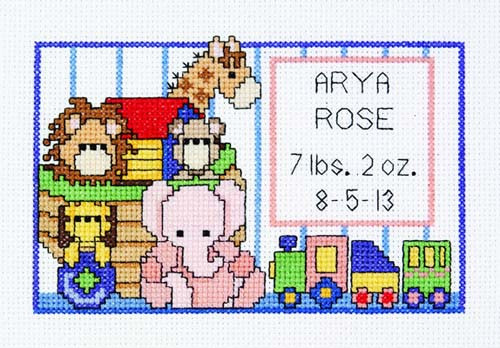 Birth Announcement Cross Stitch Kit By Janlynn