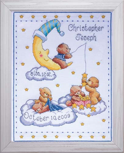 Heavenly Bears Sampler Cross Stitch Kit By Design Works