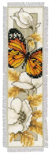 Multi Coloured Butterfly Bookmark Cross Stitch Kit