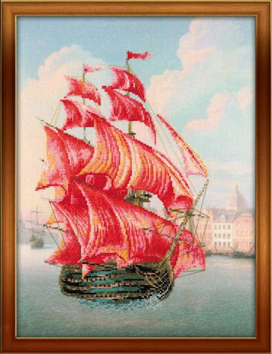 Red Sails Cross Stitch Kit