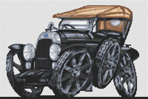 Fiat 1921 Torpedo Cross Stitch Kit By Stitchtastic