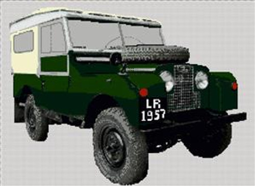 Land Rover Series 1 1957 Cross Stitch Kit