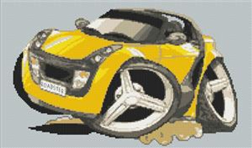 Smart Car Roadster Cross Stitch Kit